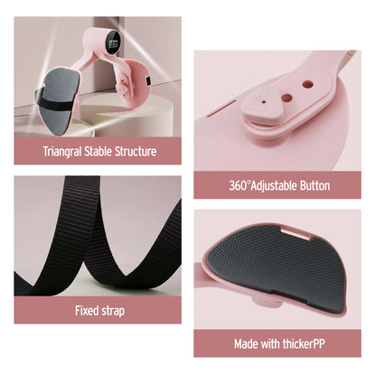 Smart Thigh Trainer for Women with Timer – Inner Thigh and Hip Exerciser for Home and Office Use