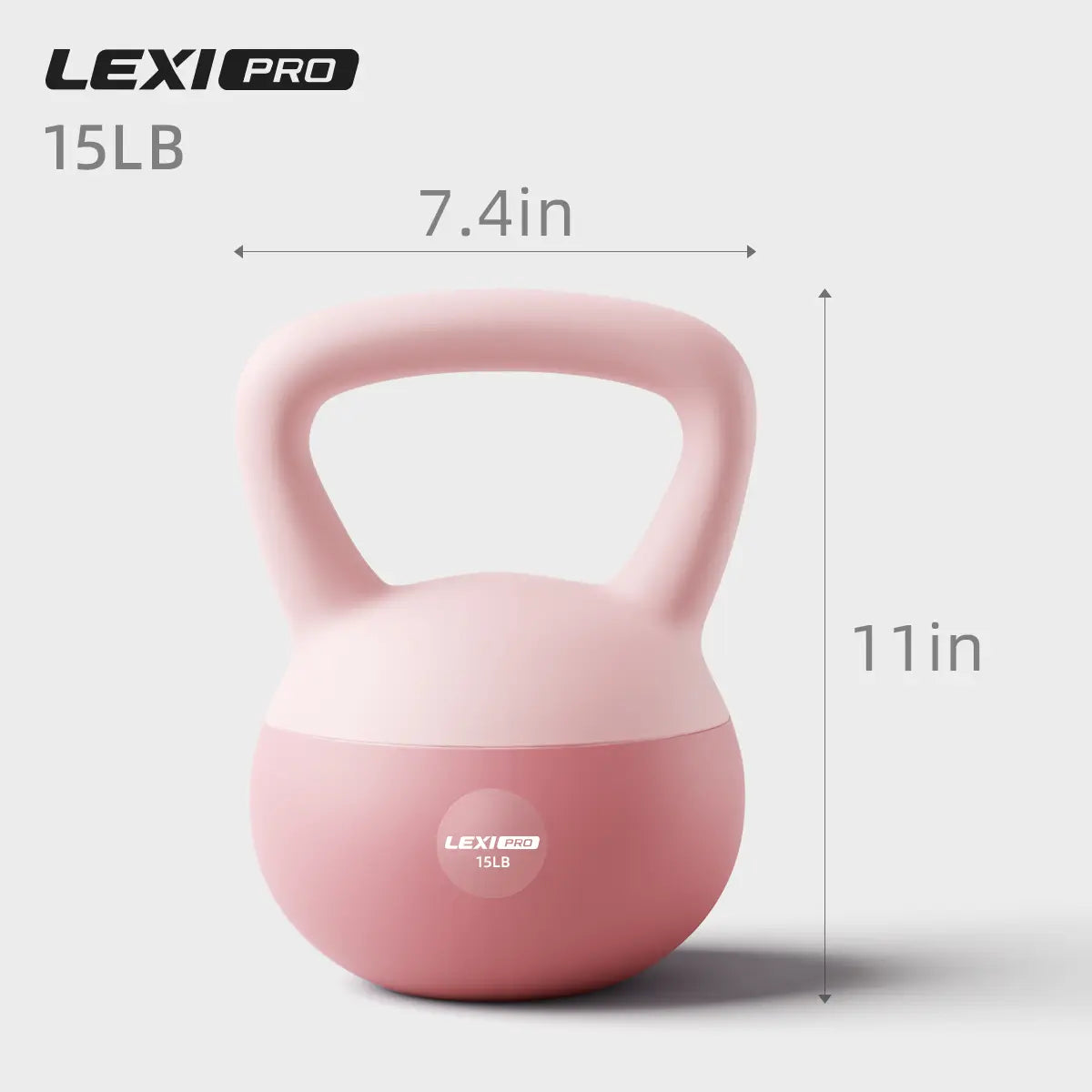 LEXI Soft Kettlebell with Handle for Strength Conditioning and Core Training - Durable and Comfortable Fitness Equipment for Home Gym Workouts, Suitable for Men and Women