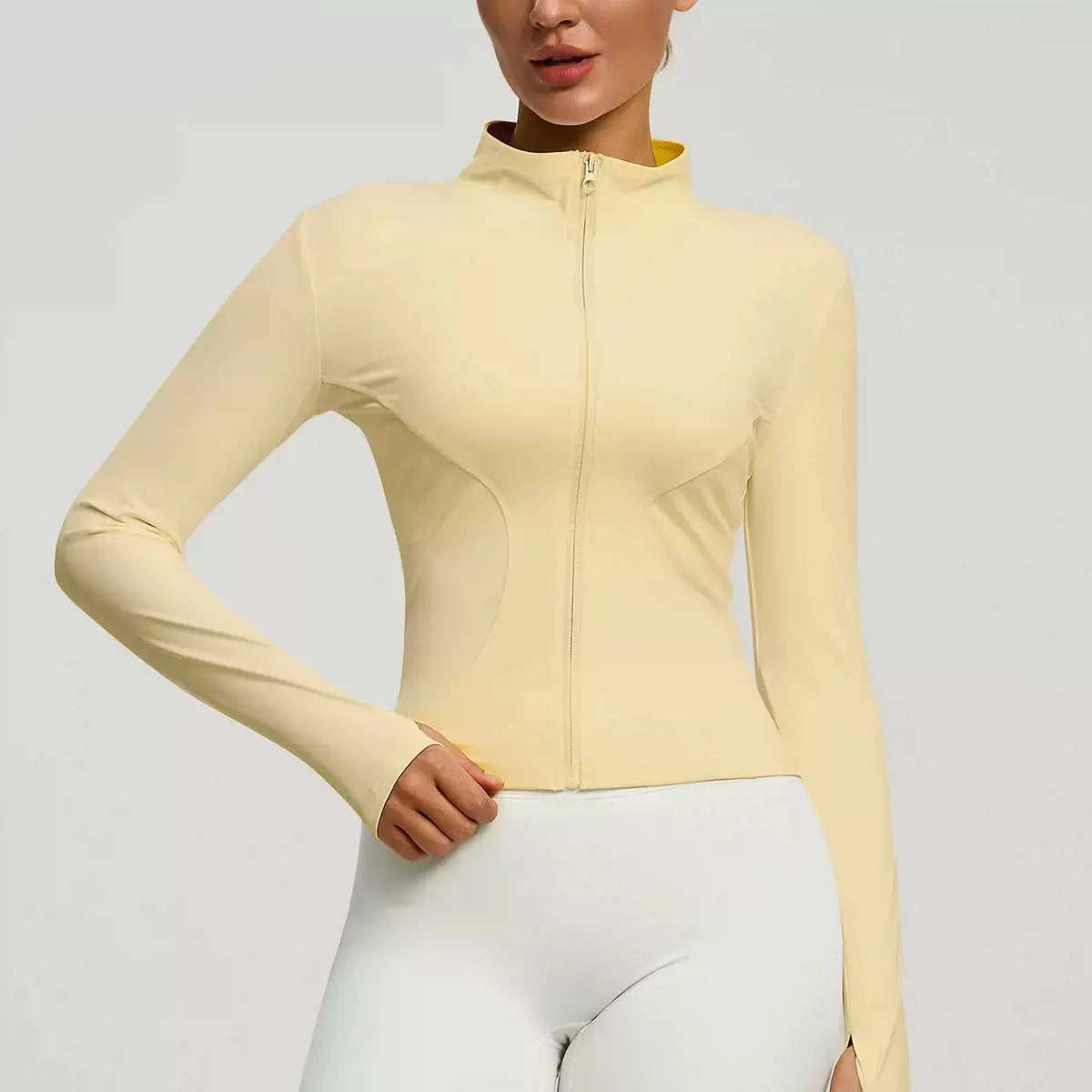 Women's Autumn and Winter Quick-Dry Sports Jacket for Yoga, Pilates, and Running - Long Sleeve Fitness Apparel