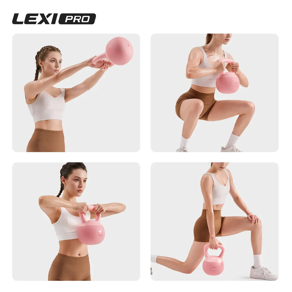 LEXI Soft Kettlebell with Handle for Strength Conditioning and Core Training - Durable and Comfortable Fitness Equipment for Home Gym Workouts, Suitable for Men and Women