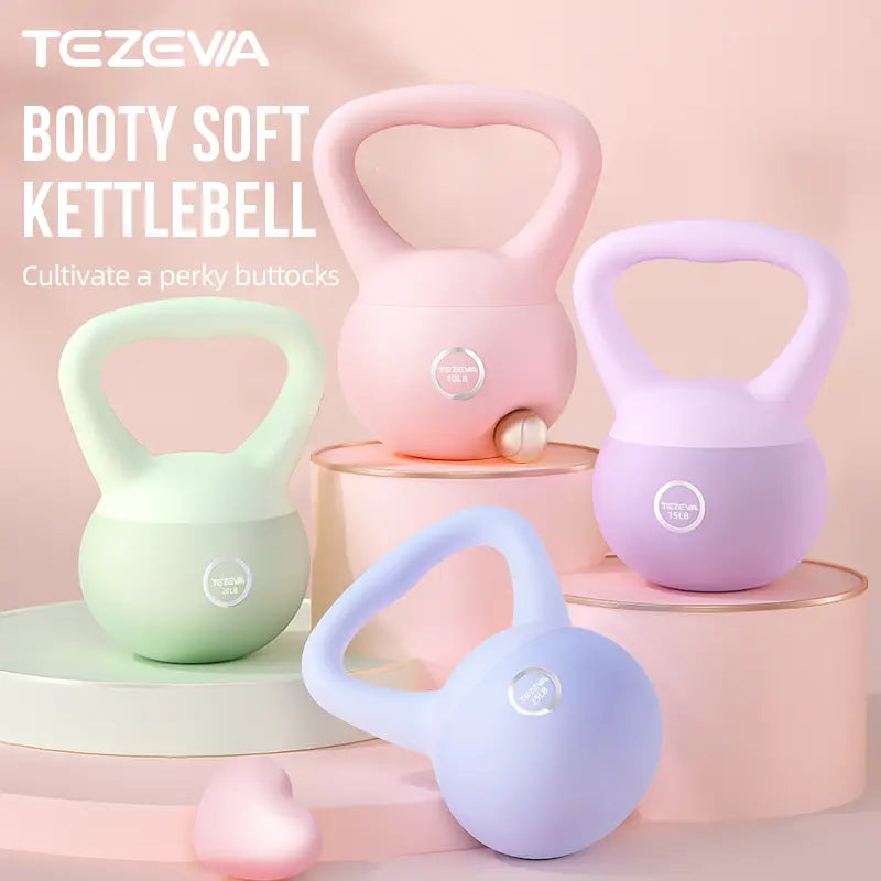 Adjustable Soft Kettlebells with Handles for Strength and Core Training - Home Gym Fitness Equipment