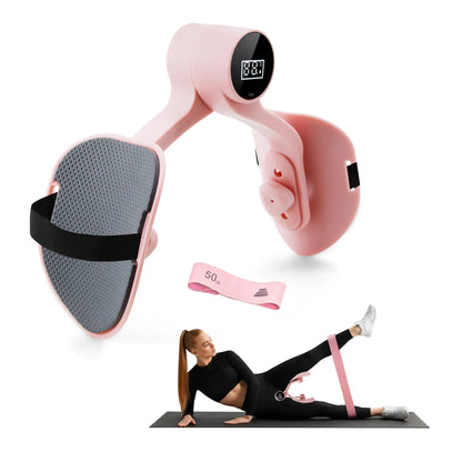 Smart Thigh Trainer for Women with Timer – Inner Thigh and Hip Exerciser for Home and Office Use