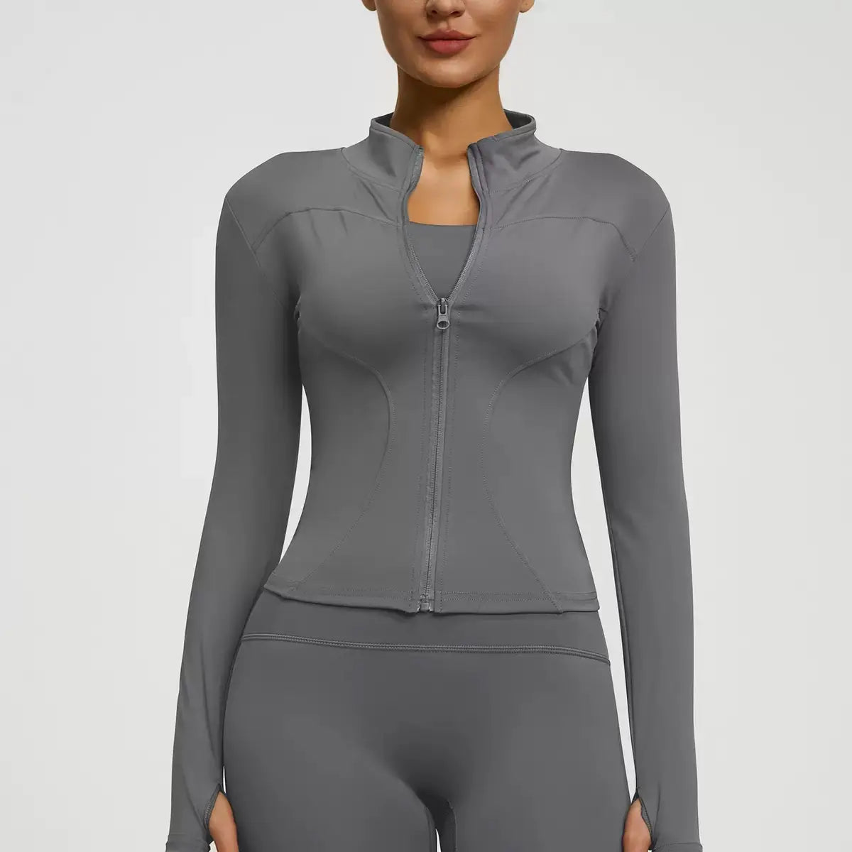 Women's Autumn and Winter Quick-Dry Sports Jacket for Yoga, Pilates, and Running - Long Sleeve Fitness Apparel