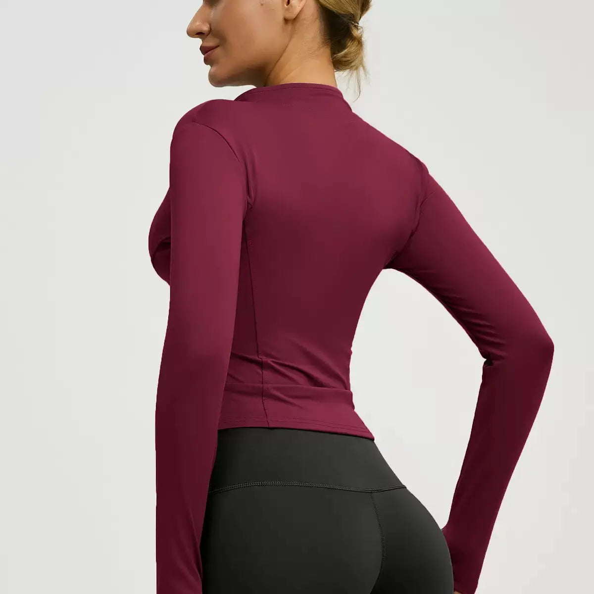 Women's Autumn and Winter Quick-Dry Sports Jacket for Yoga, Pilates, and Running - Long Sleeve Fitness Apparel