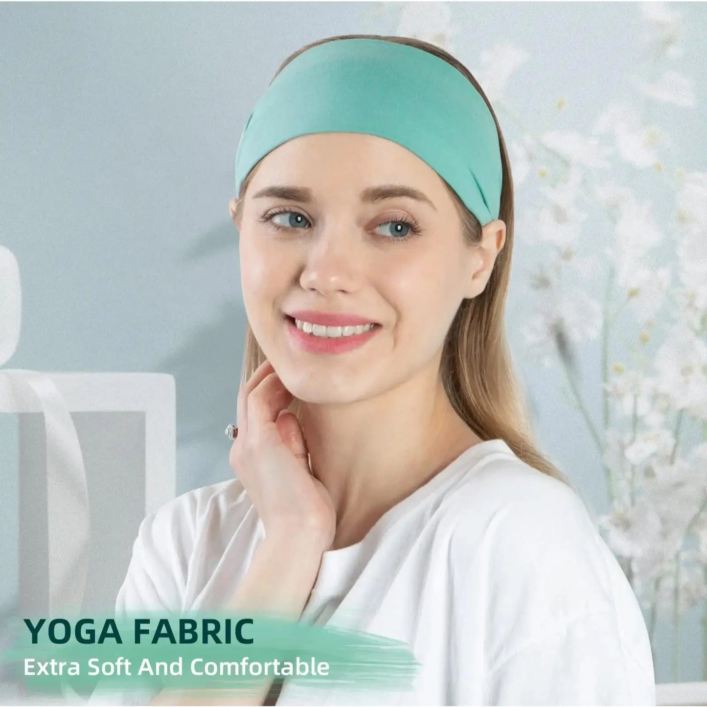12 Pack Wide Non Slip Workout Headbands, Soft Elastic Sweat Wicking Bands for Yoga Running Gym