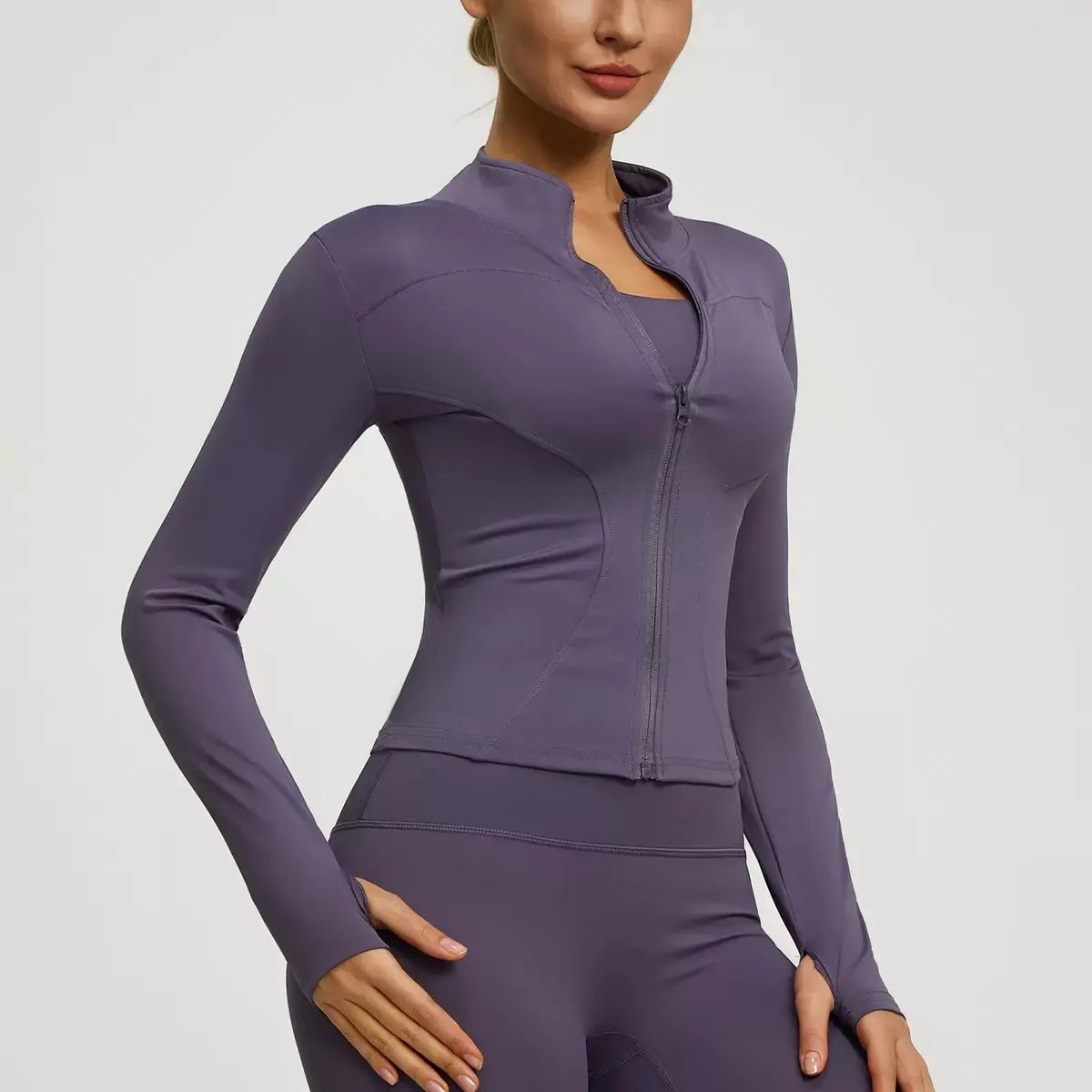 Women's Autumn and Winter Quick-Dry Sports Jacket for Yoga, Pilates, and Running - Long Sleeve Fitness Apparel