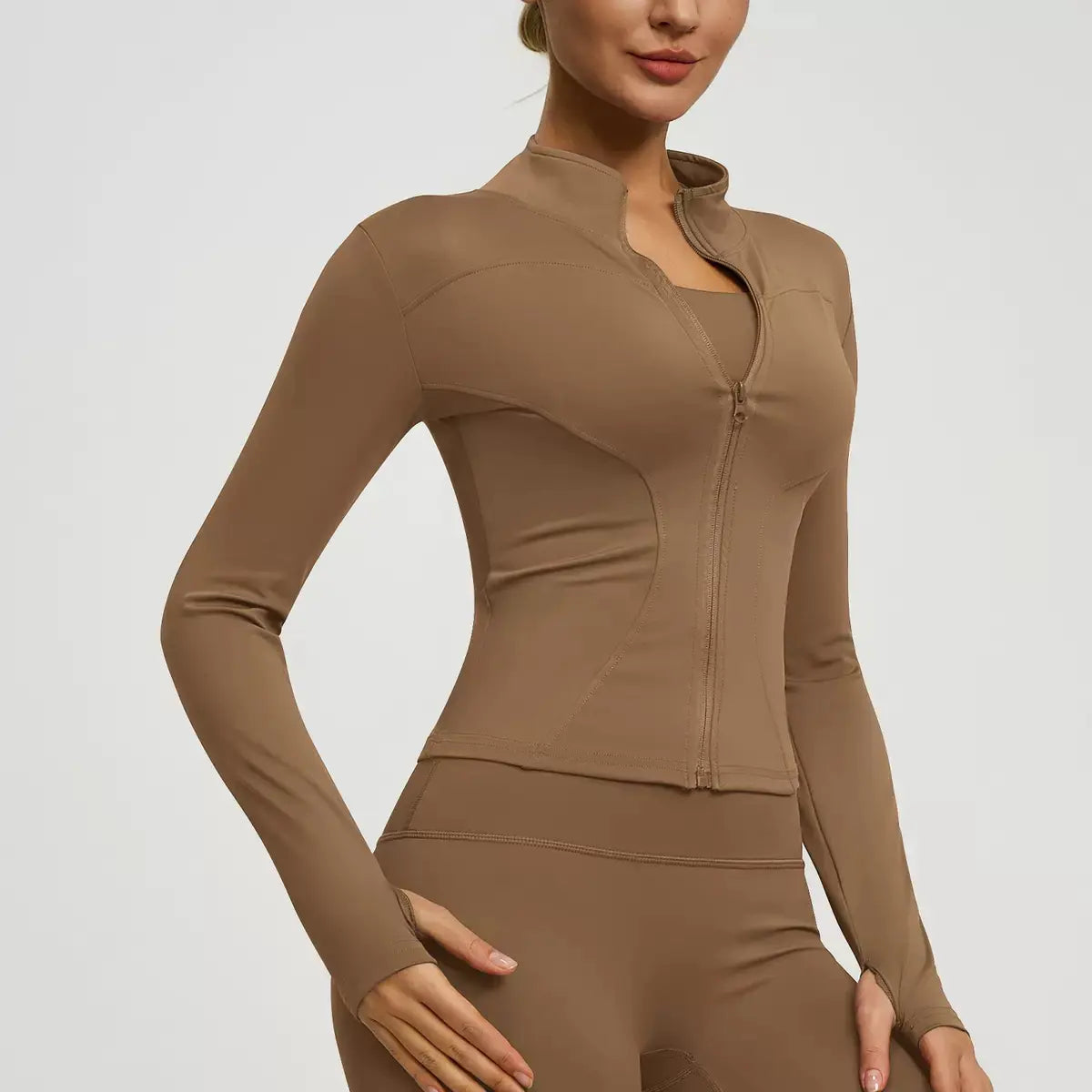 Women's Autumn and Winter Quick-Dry Sports Jacket for Yoga, Pilates, and Running - Long Sleeve Fitness Apparel