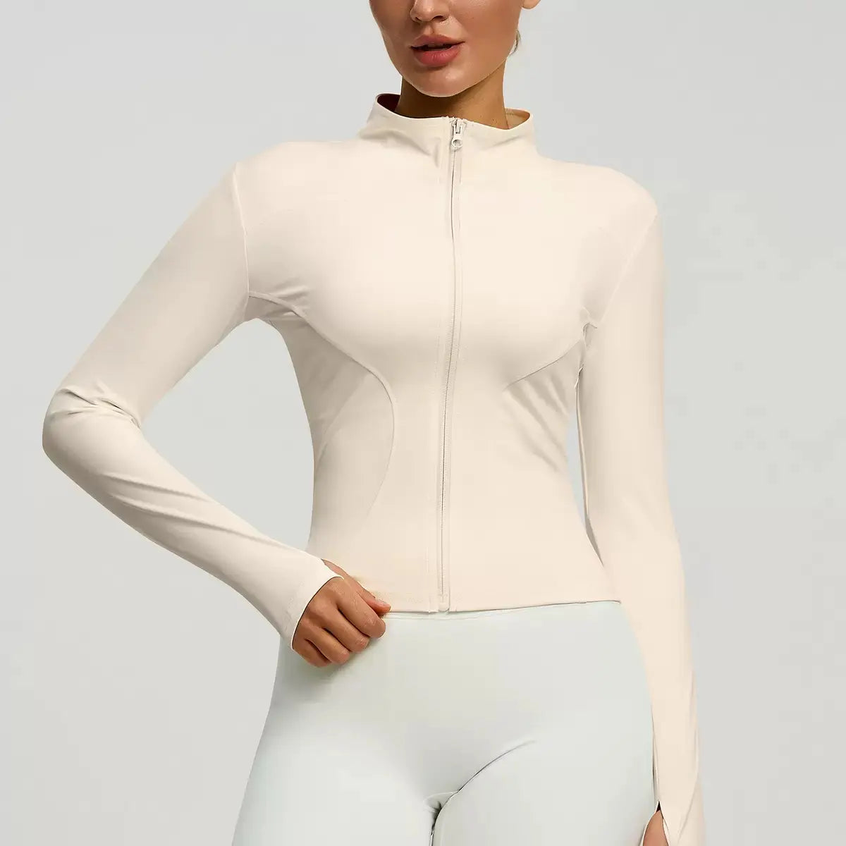 Women's Autumn and Winter Quick-Dry Sports Jacket for Yoga, Pilates, and Running - Long Sleeve Fitness Apparel