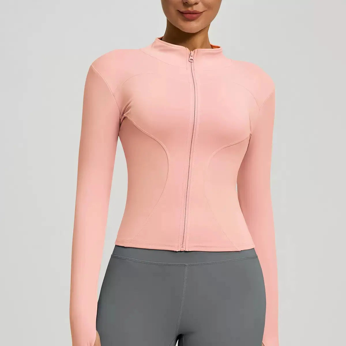 Women's Autumn and Winter Quick-Dry Sports Jacket for Yoga, Pilates, and Running - Long Sleeve Fitness Apparel