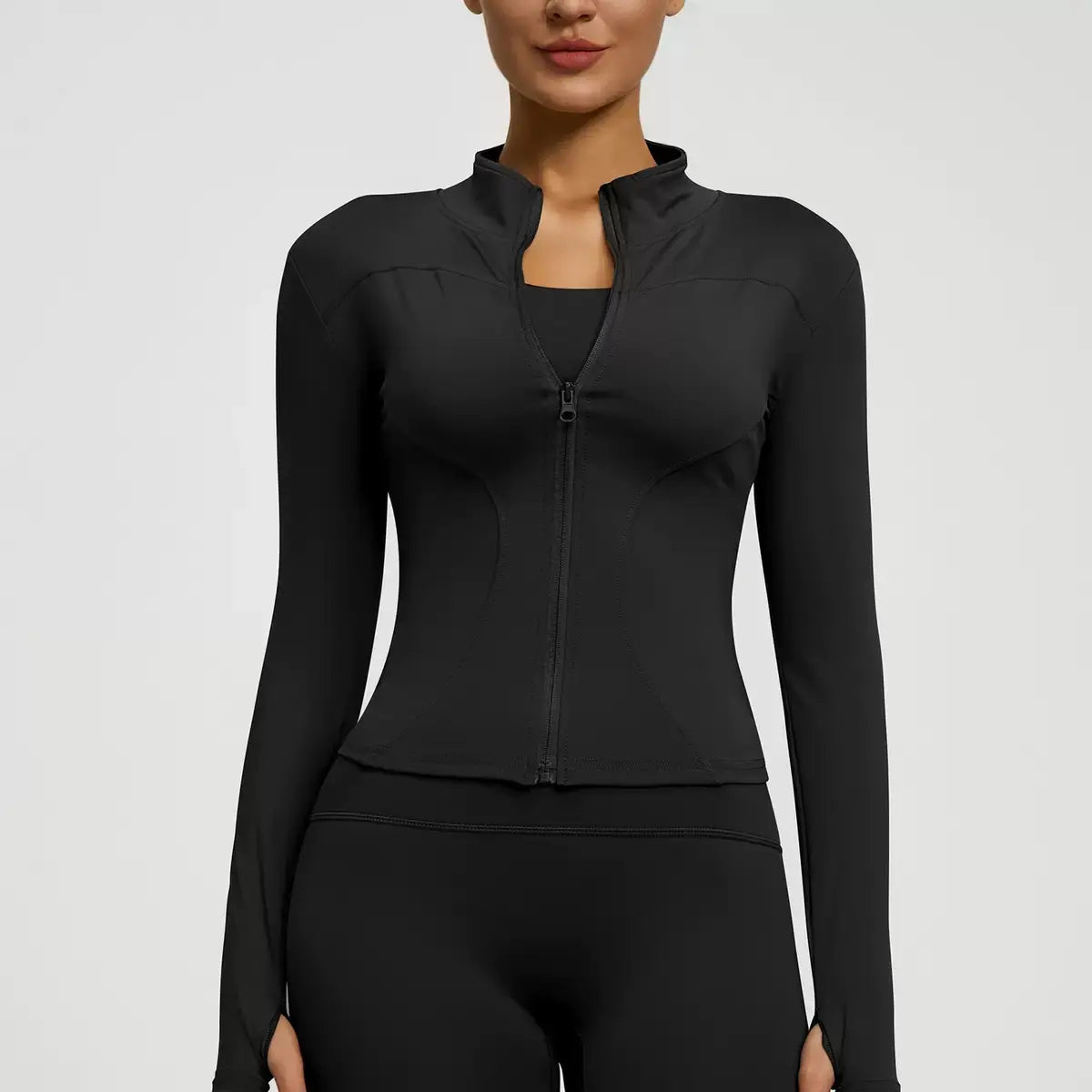 Women's Autumn and Winter Quick-Dry Sports Jacket for Yoga, Pilates, and Running - Long Sleeve Fitness Apparel